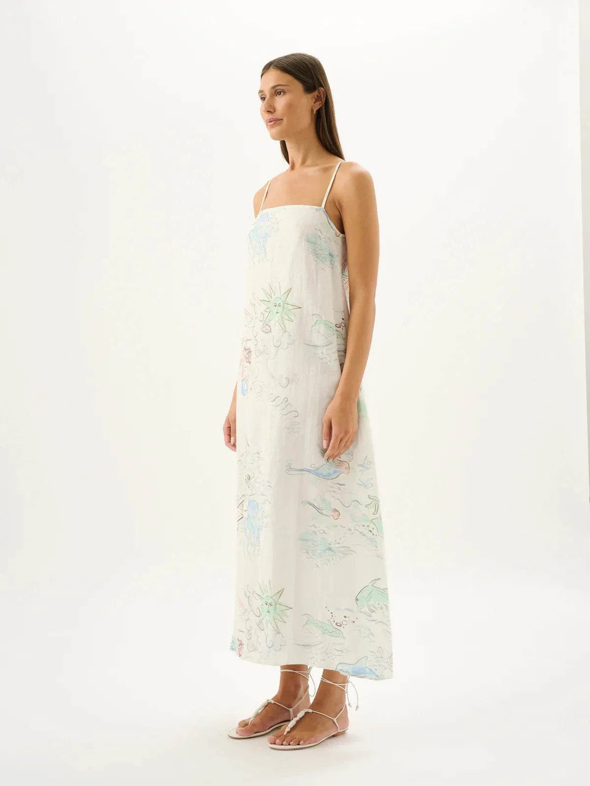 Roame Carolina Maxi Dress Neptuna