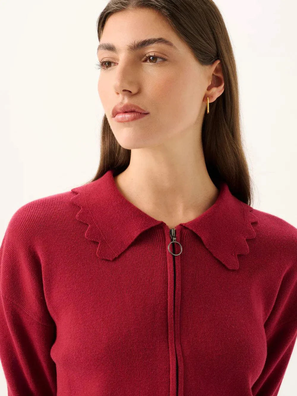 Roame Gwen Cardigan Rhubarb