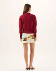 Roame Gwen Cardigan Rhubarb