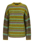 Nagnata Alpaca Stripe Sweater Antique Moss