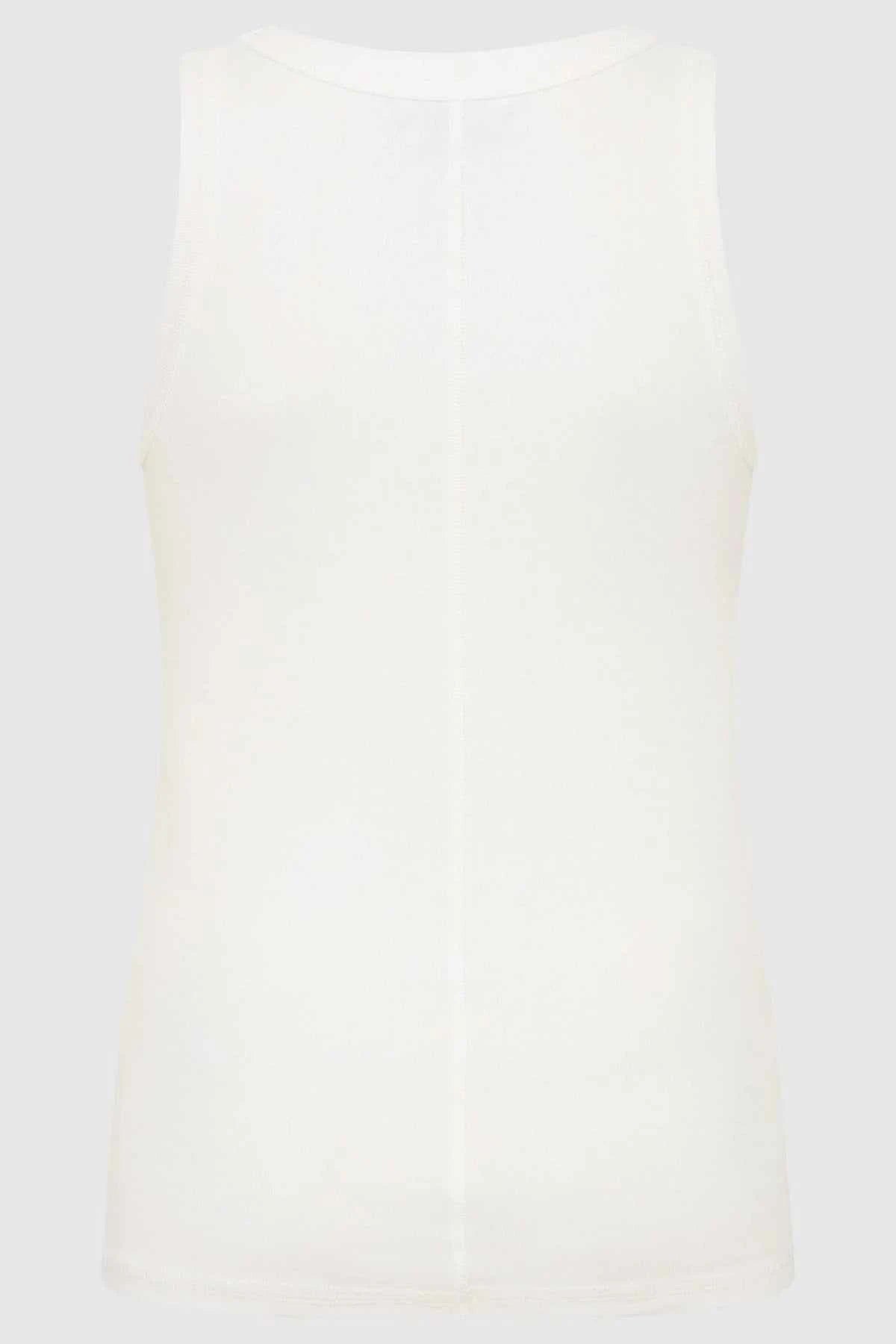 St Agni Organic Cotton Singlet White