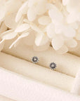 Midsummer Star Tiny Sunflower Studs Silver