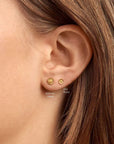Midsummer Star Delicate Sunflower Studs Gold