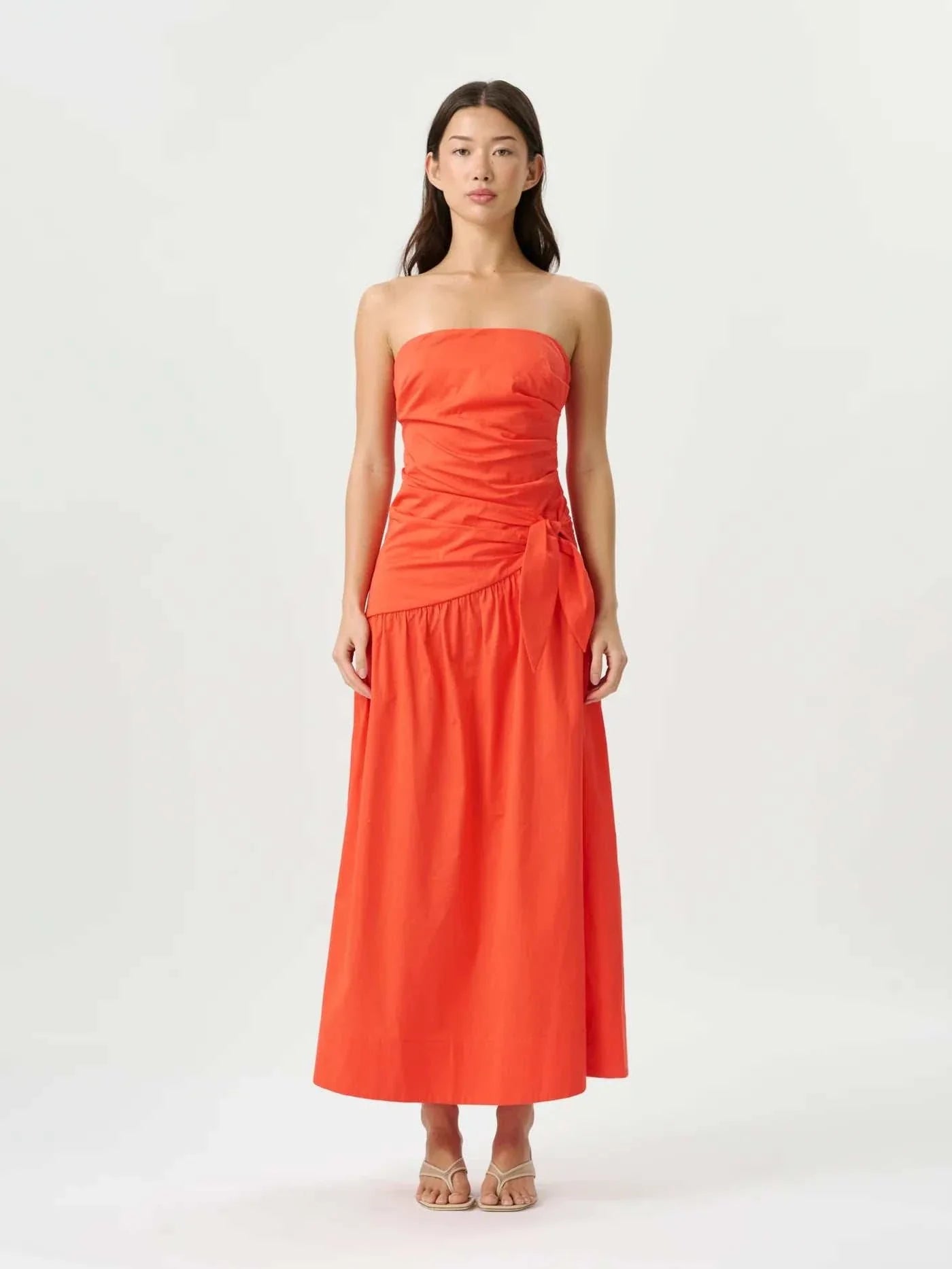 Roame Rene Tie Dress Poppy