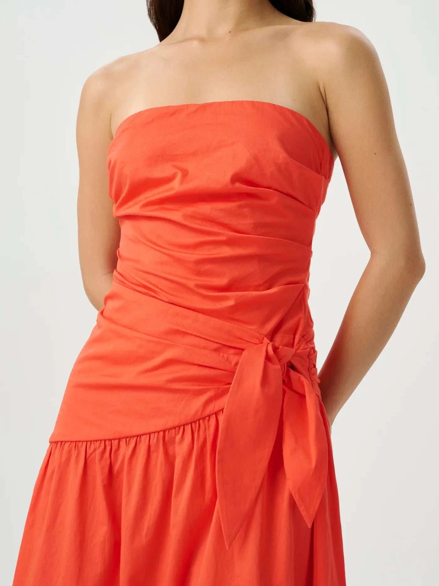 Roame Rene Tie Dress Poppy