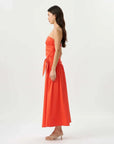 Roame Rene Tie Dress Poppy