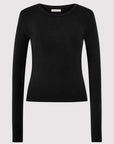 St Agni Organic Long Sleeve Top Jet Black