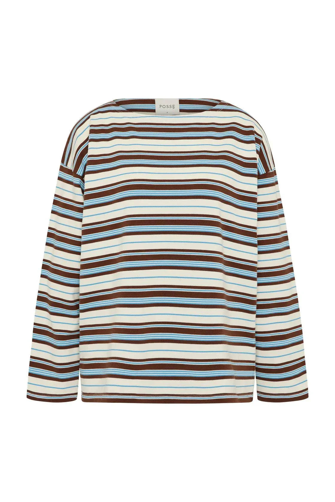 Posse Nadine Top Chocolate Multi Stripe 