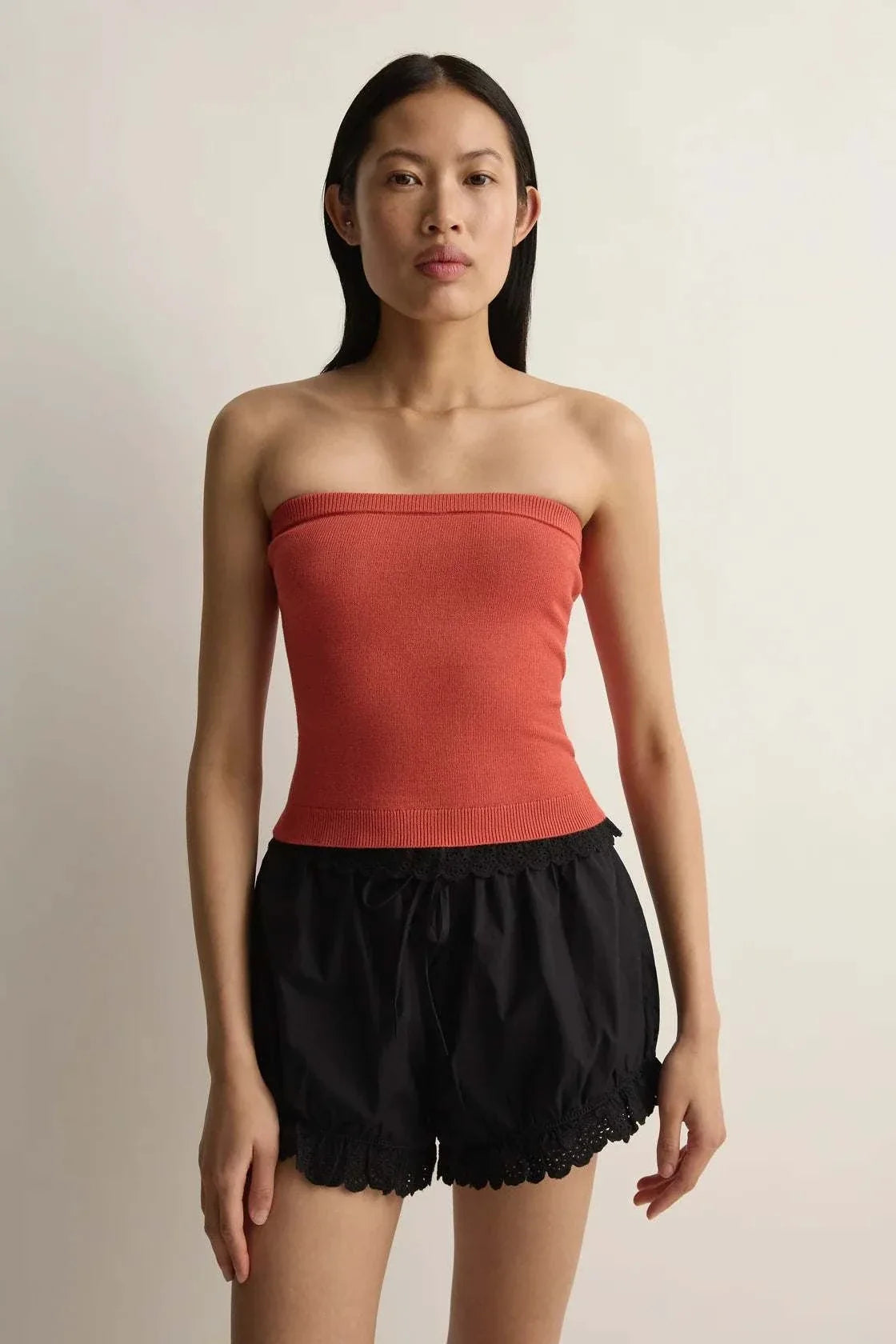 Posse Noah Strapless Top Apple