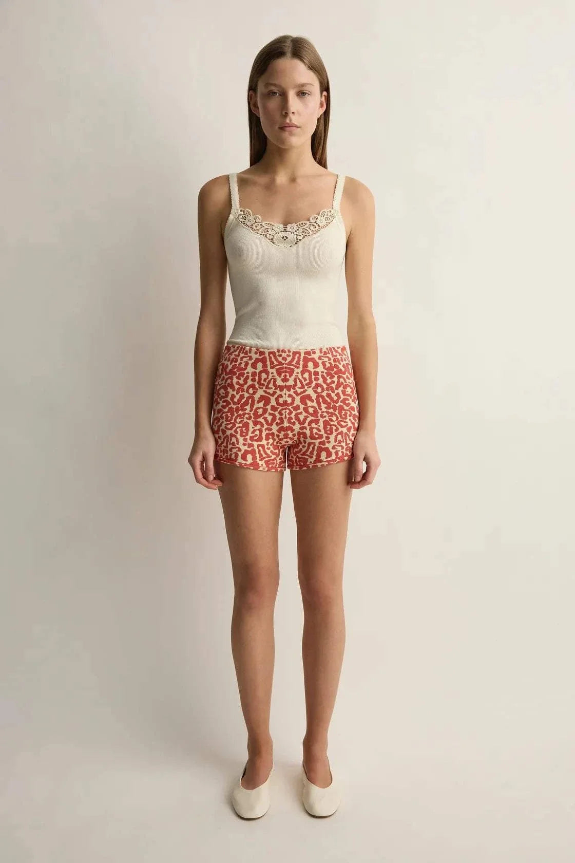 Posse Lexi Short Red Leopard