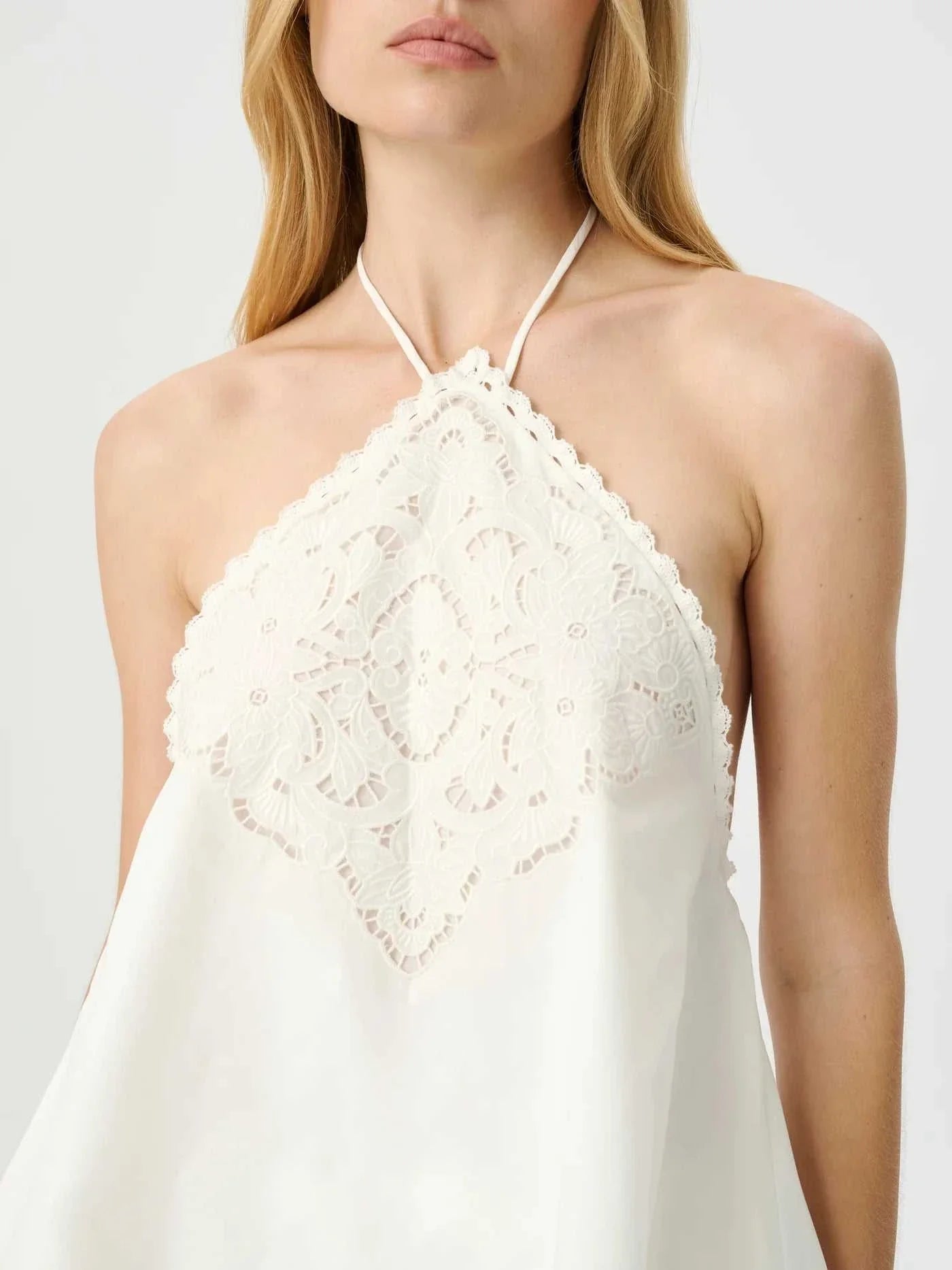 Roame Marianne Halter Top White