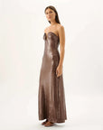 Roame Coco Sequin Dress Mocha