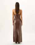 Roame Coco Sequin Dress Mocha