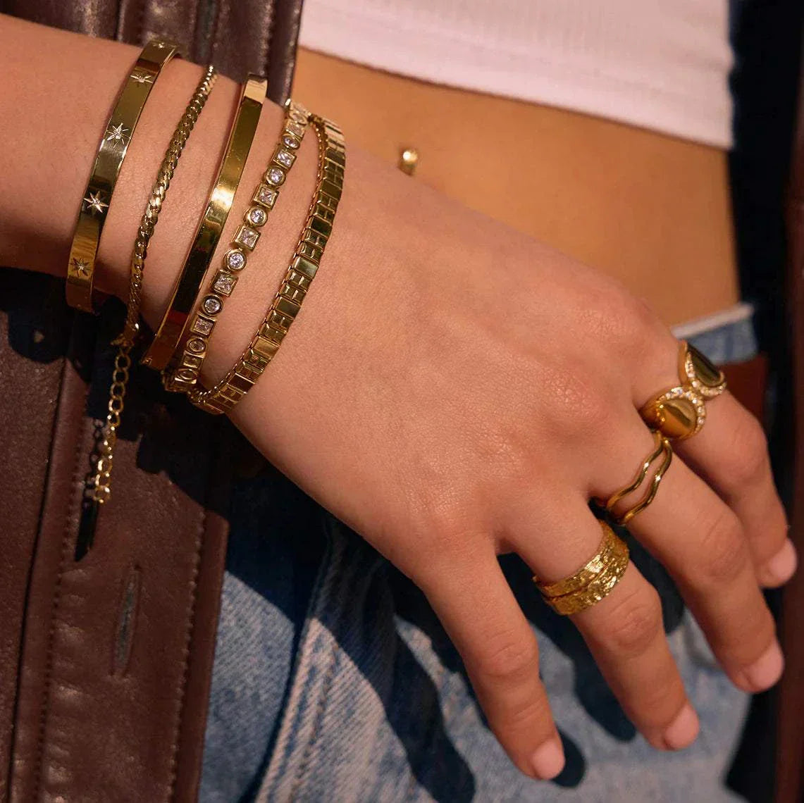 Arms of Eve Tinka Bracelet Gold Stone