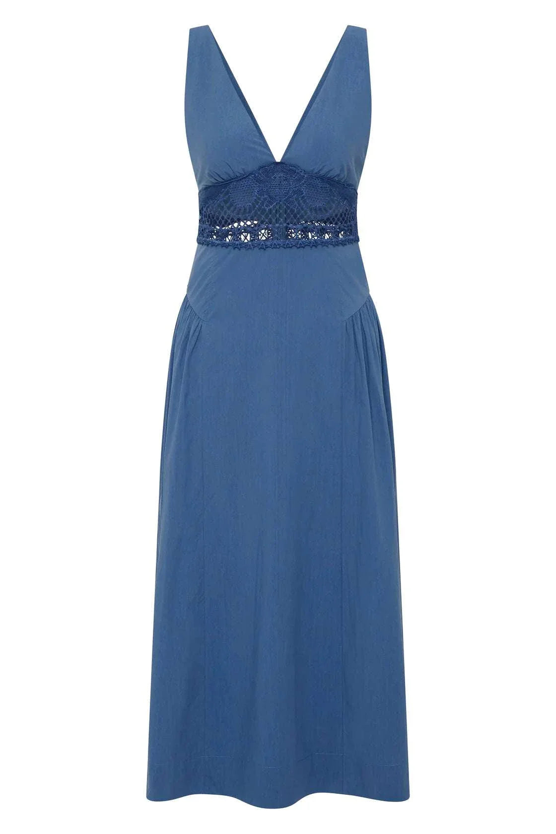 Posse Veda V Neck Dress Azure