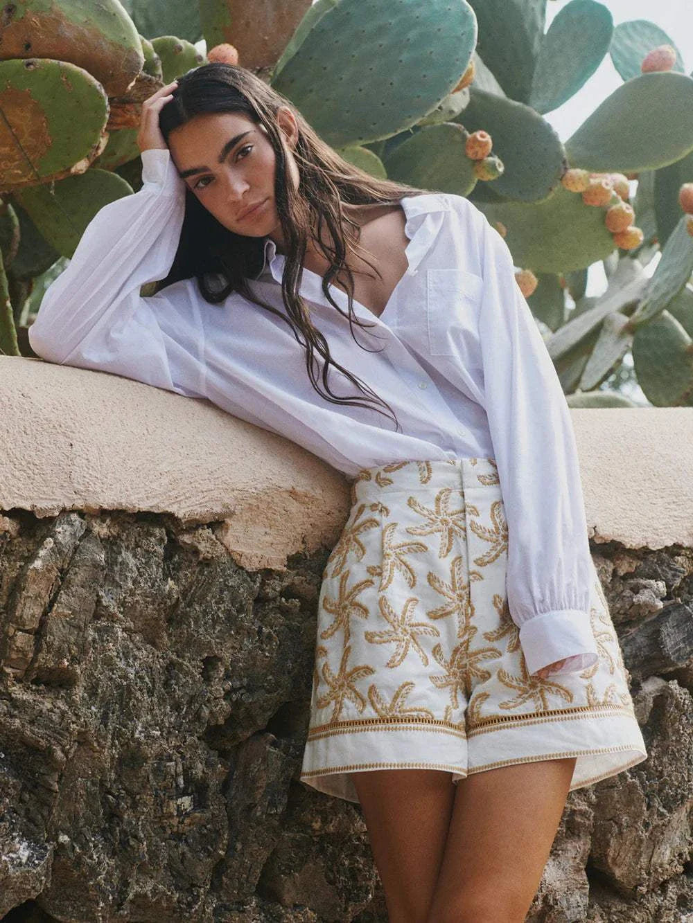 Scotch and Soda Extra Oversized Shirt White