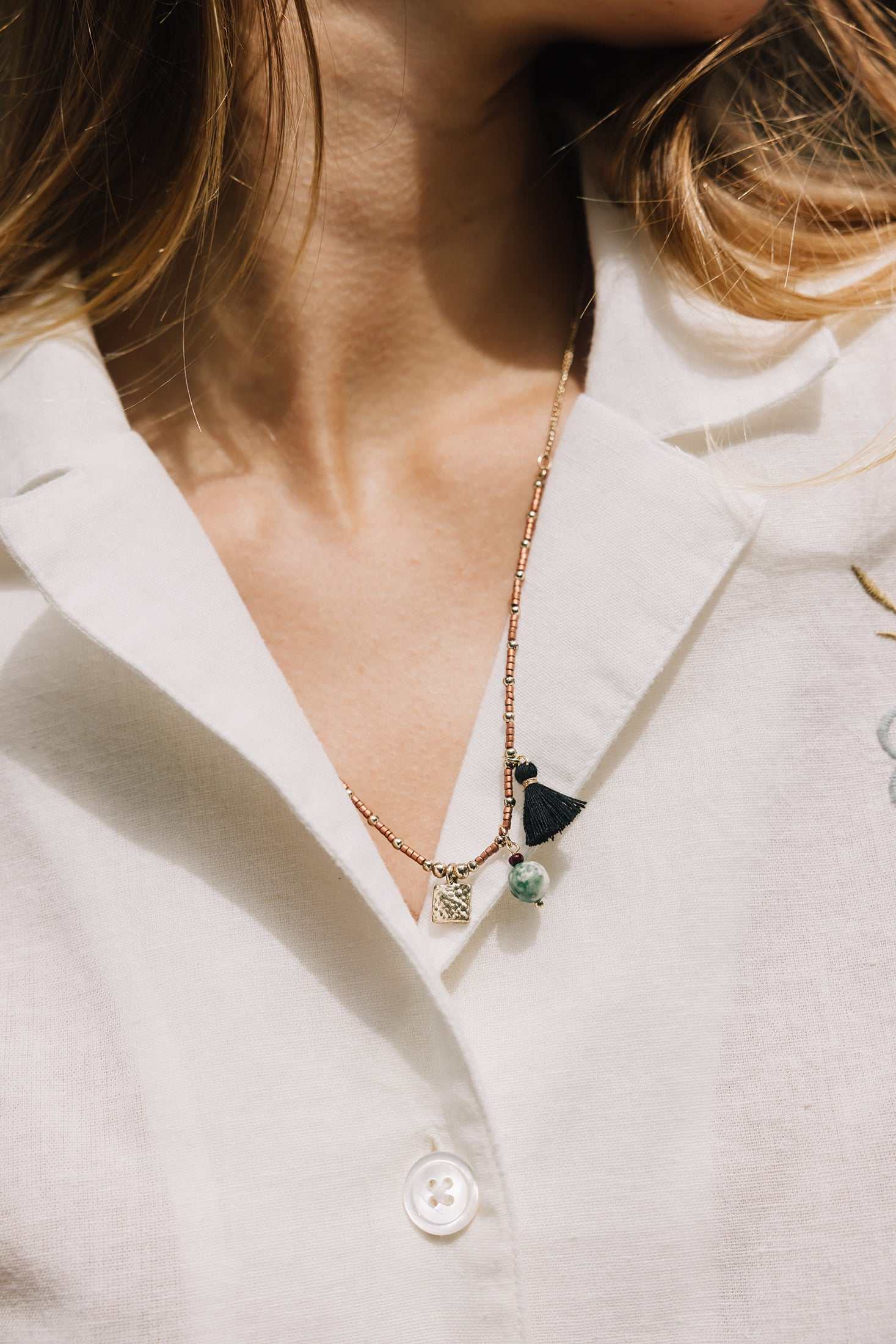 Indi and Cold Necklace Acero