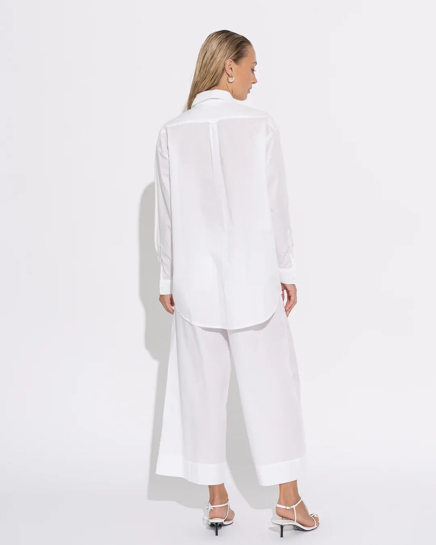 Sara Fox Classic Boyfriend Shirt White