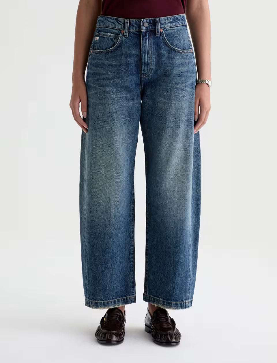 AG Hattie High Rise Barrel 10 Years Front Line