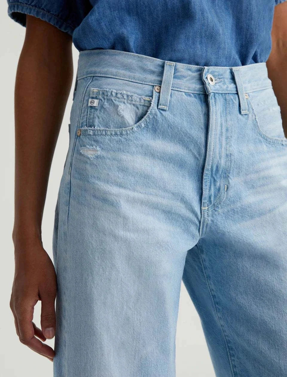 Ag Hattie Crop High Rise Barrel Sunrise