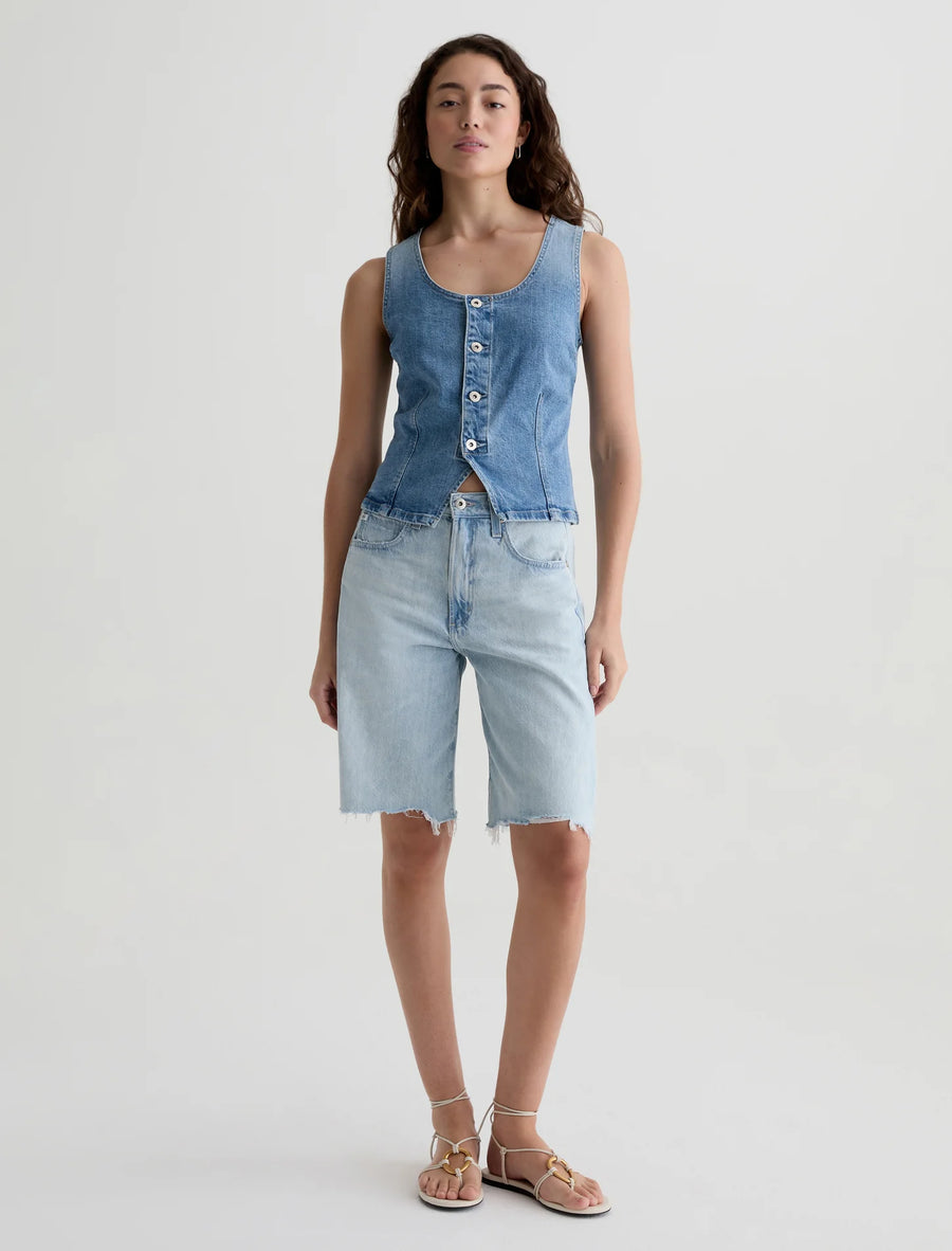 AG Hattie Short High Rise Sunfaded Destructed