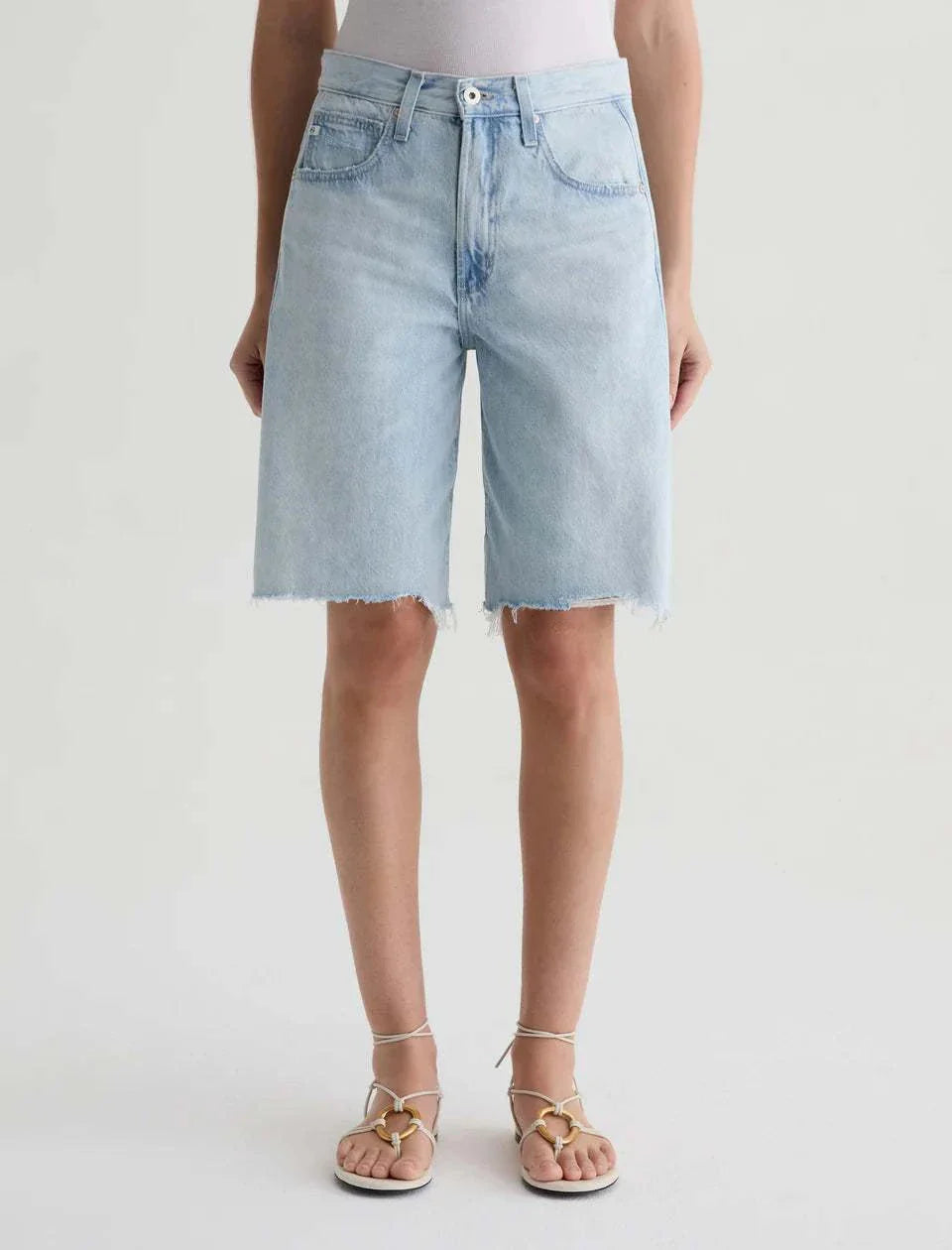 AG Hattie Short High Rise Sunfaded Destructed