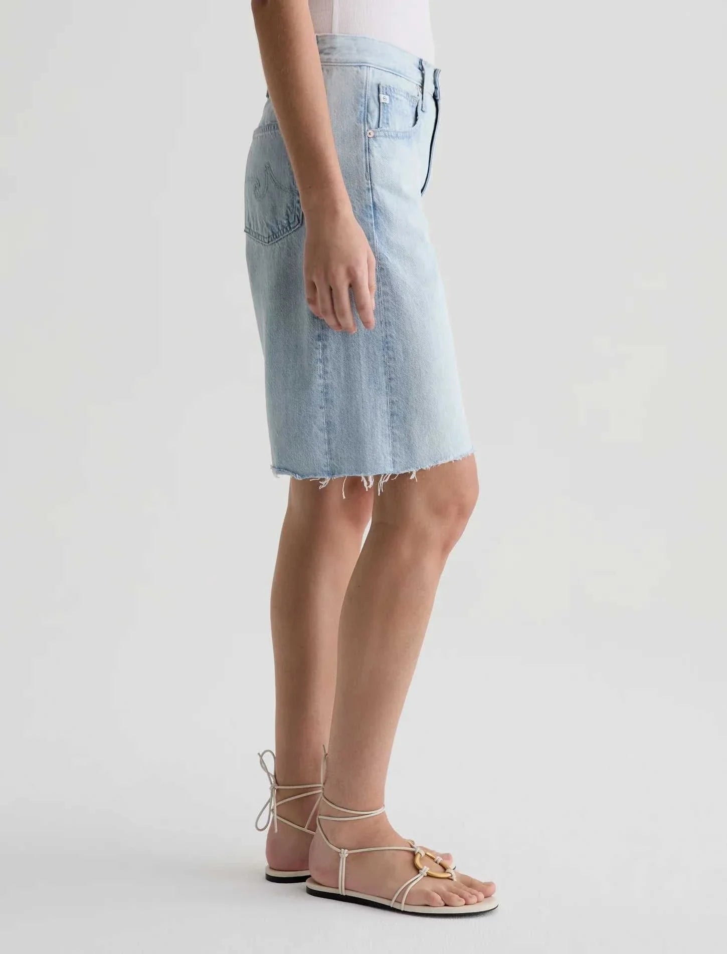 AG Hattie Short High Rise Sunfaded Destructed