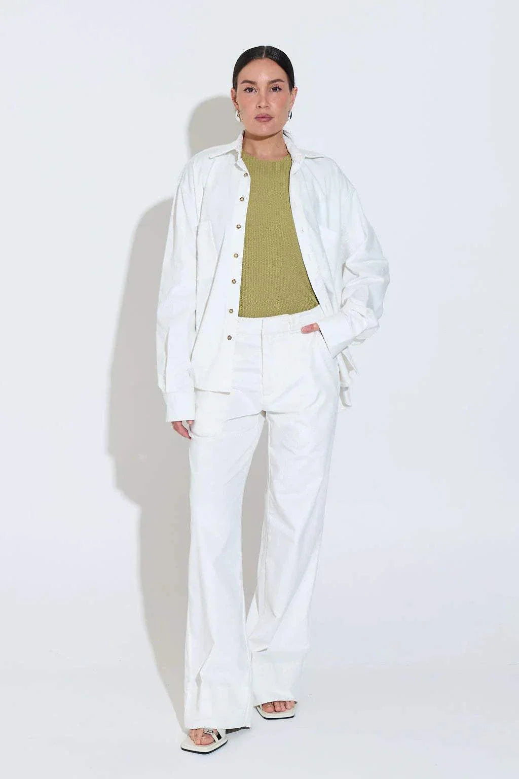 Sara Fox Mosse Pant Off White