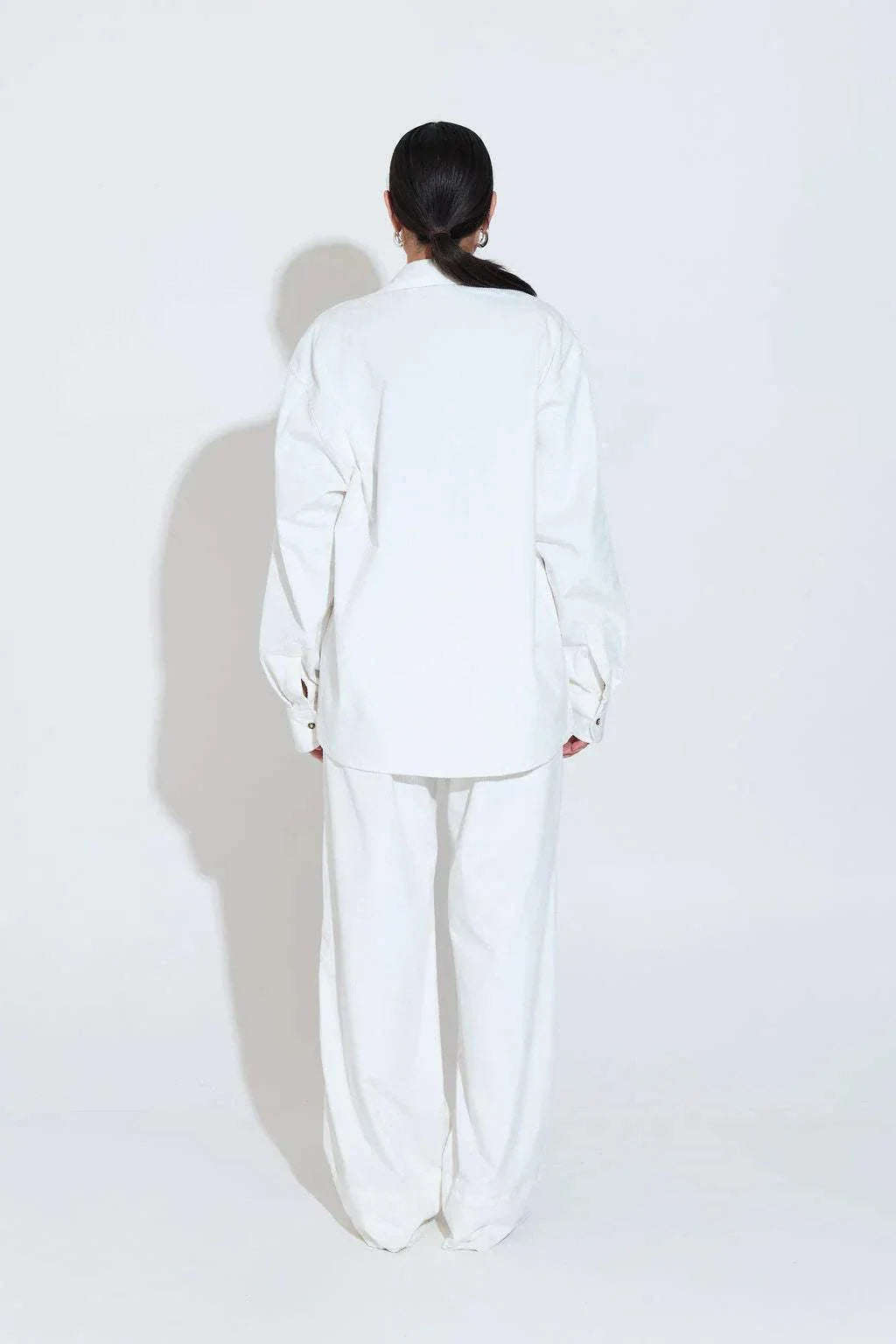Sara Fox Mosse Shirt Jacket Off White