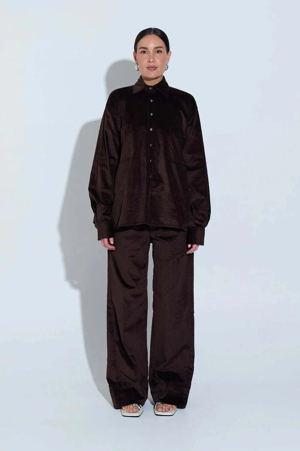 Sara Fox Mosse Shirt Jacket Cacao