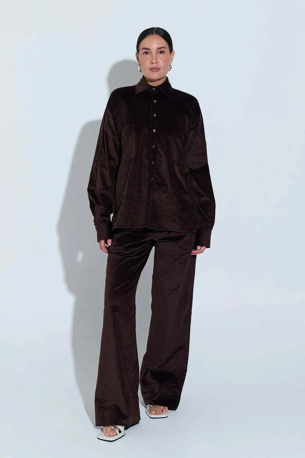 Sara Fox Mosse Shirt Jacket Cacao