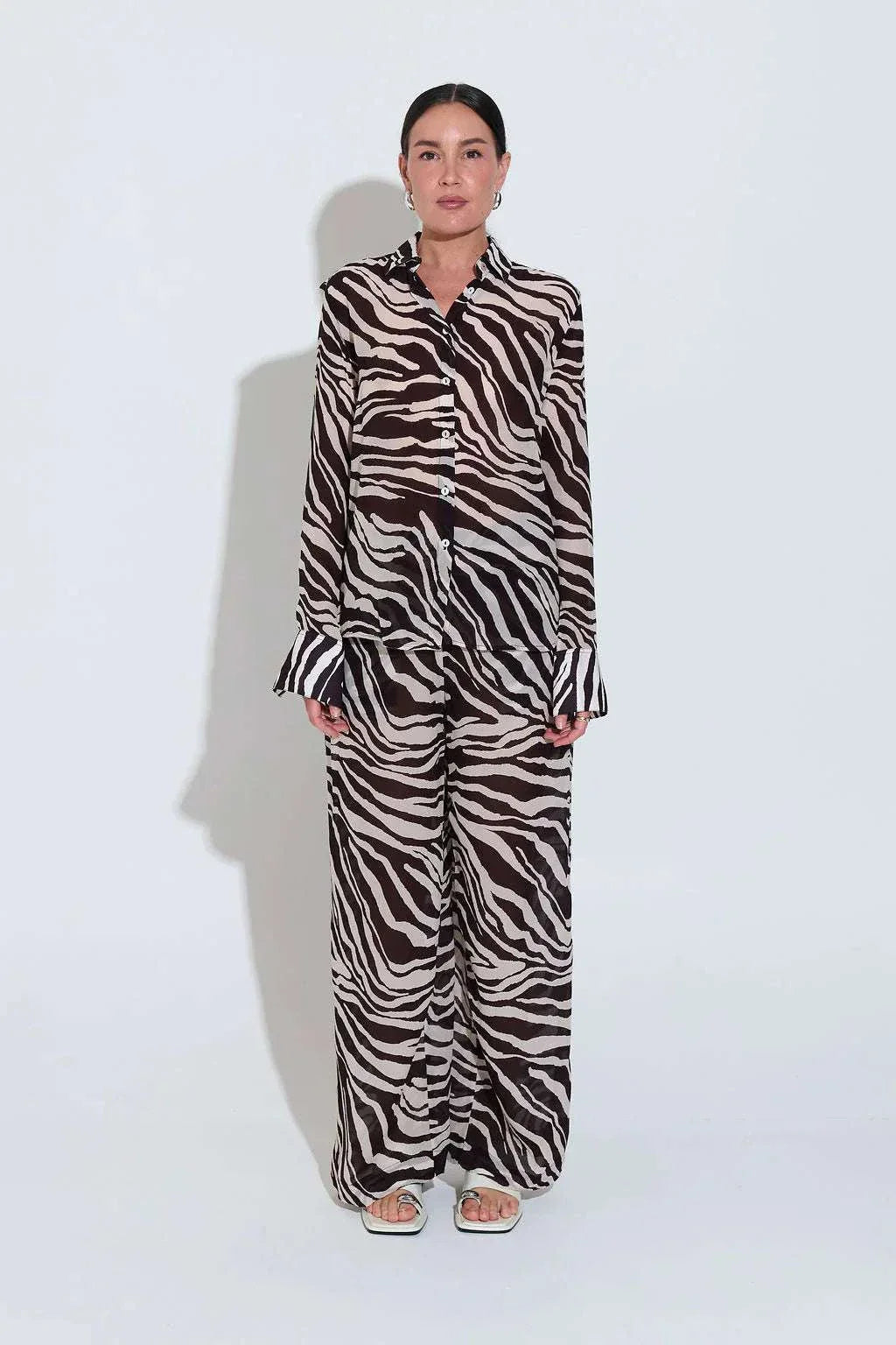 Sara Fox Roux Long Sleeve Shirt Animal