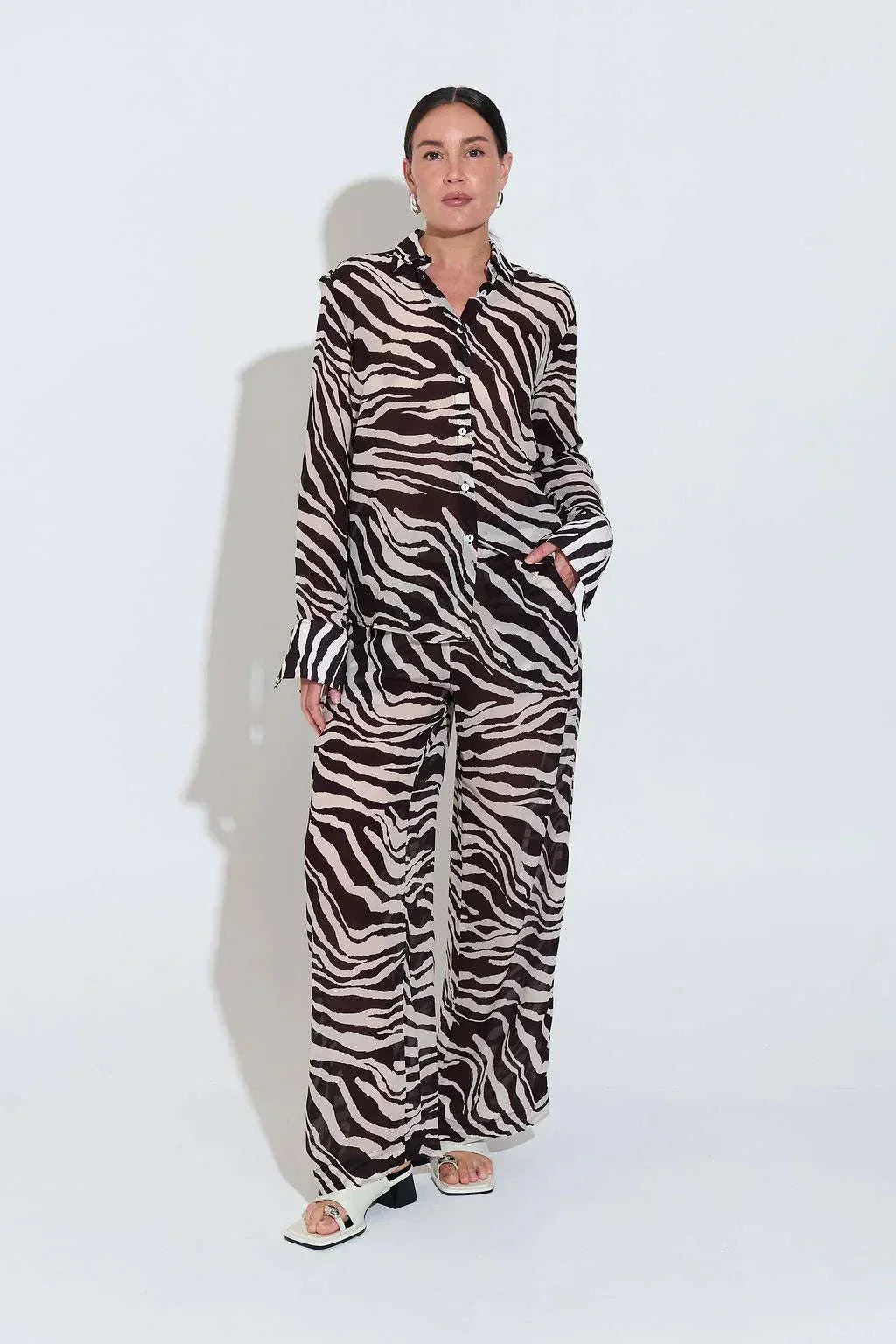 Sara Fox Roux Long Sleeve Shirt Animal