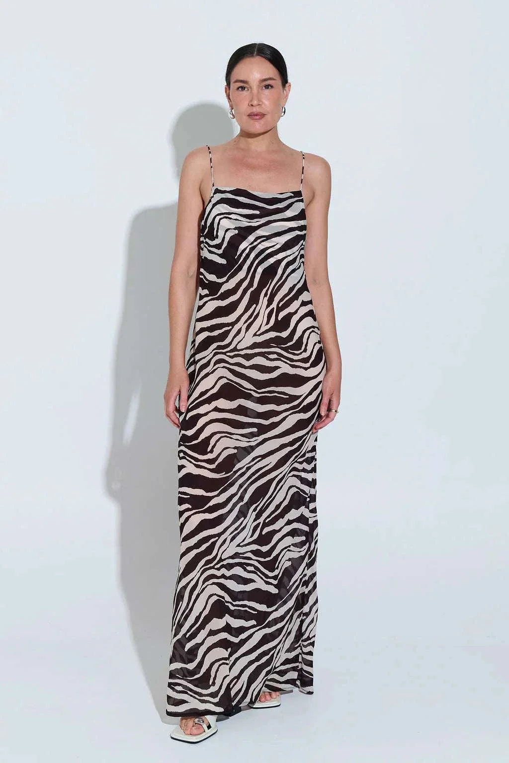 Sara Fox Roux Slip Dress Animal