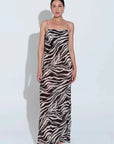 Sara Fox Roux Slip Dress Animal