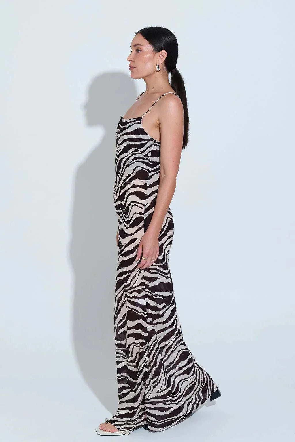 Sara Fox Roux Slip Dress Animal