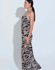 Sara Fox Roux Slip Dress Animal