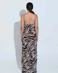 Sara Fox Roux Slip Dress Animal