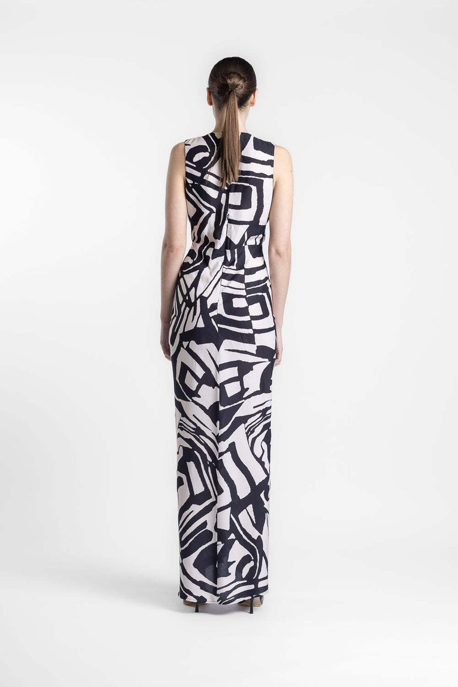 One Fell Swoop Gaia Dress Bauhaus Print.