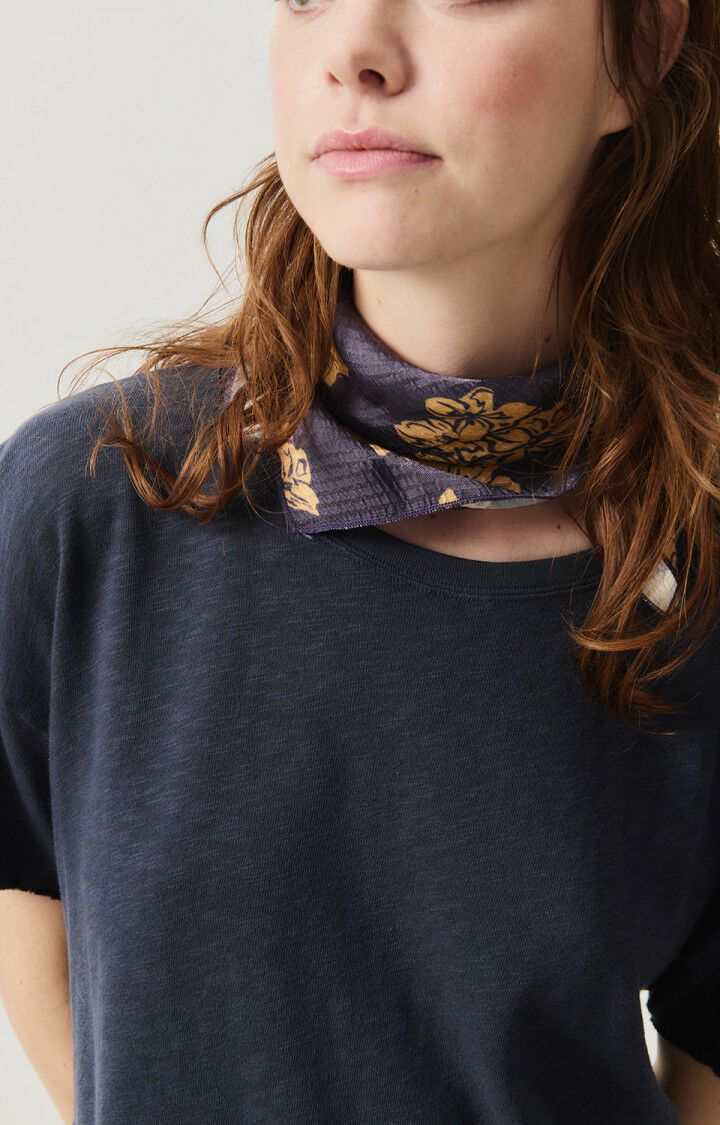 American Vintage Sonoma T Shirt Crew Neck Vintage Navy Blue