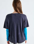 American Vintage Sonoma T Shirt Vintage Navy Blue