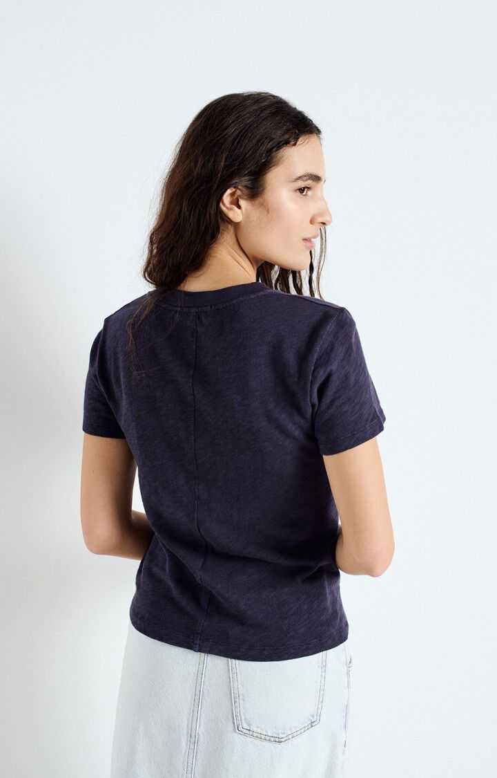 American Vintage Sonoma T Shirt Vintage Navy Blue Fitted