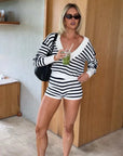 Primi Sonny Hot Short Navy Stripe