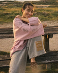 Kinga Csilla Speckle Liric Chunky Knit Jumper Pink