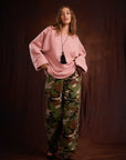 Kinga Csilla Speckle Liric Chunky Knit Jumper Pink
