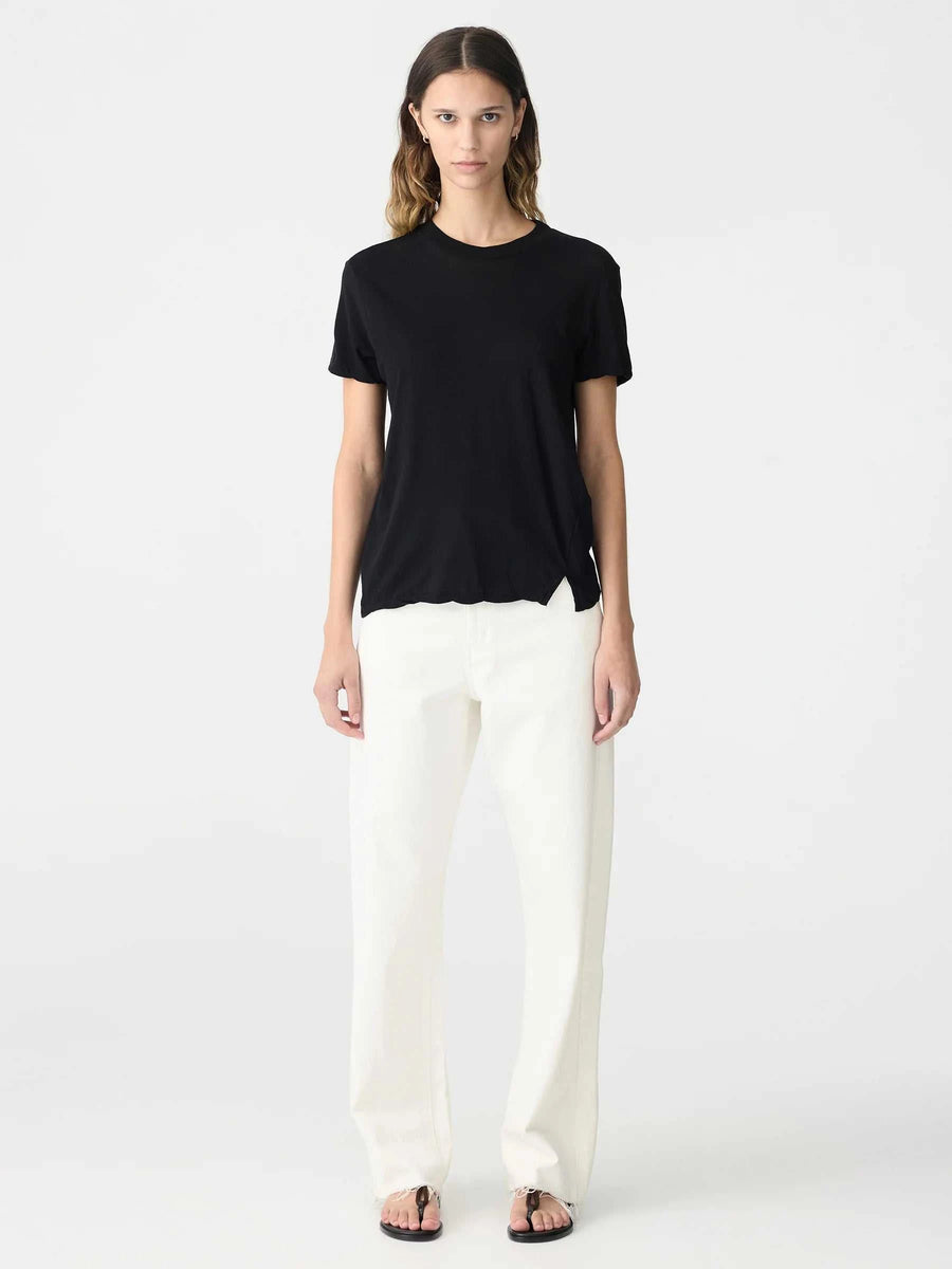 Bassike Regular Classic Short Sleeve T Shirt Black