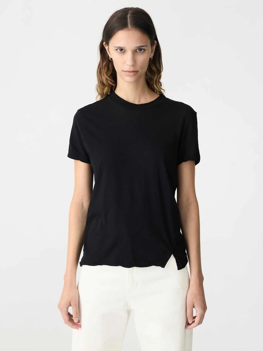 Bassike Regular Classic Short Sleeve T Shirt Black