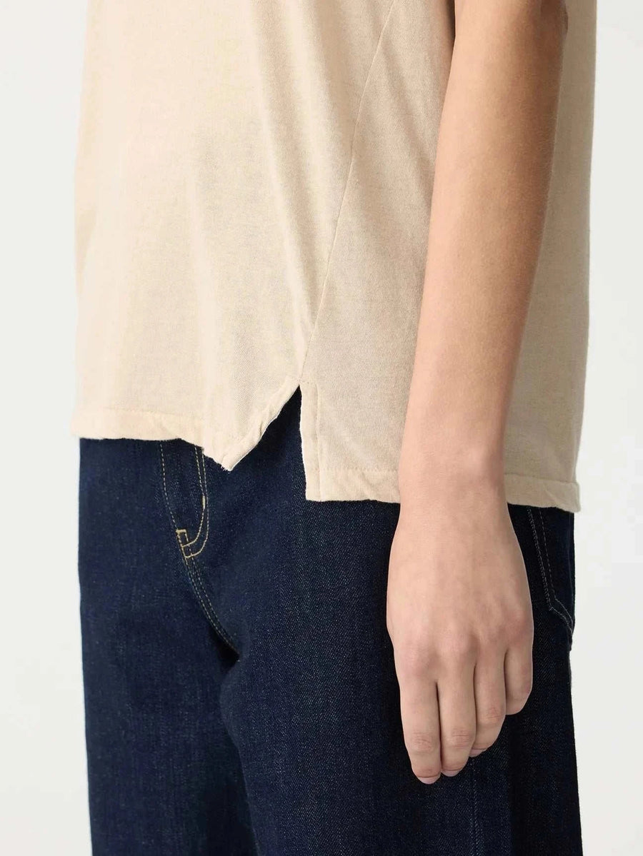Bassike Regular Classic Short Sleeve T Shirt Dune