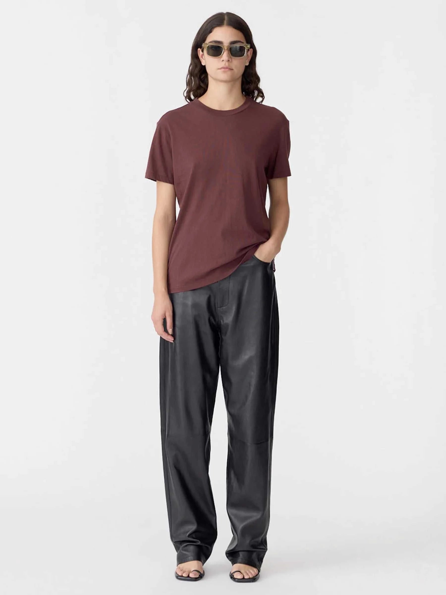 Bassike Classic T Shirt Cocoa