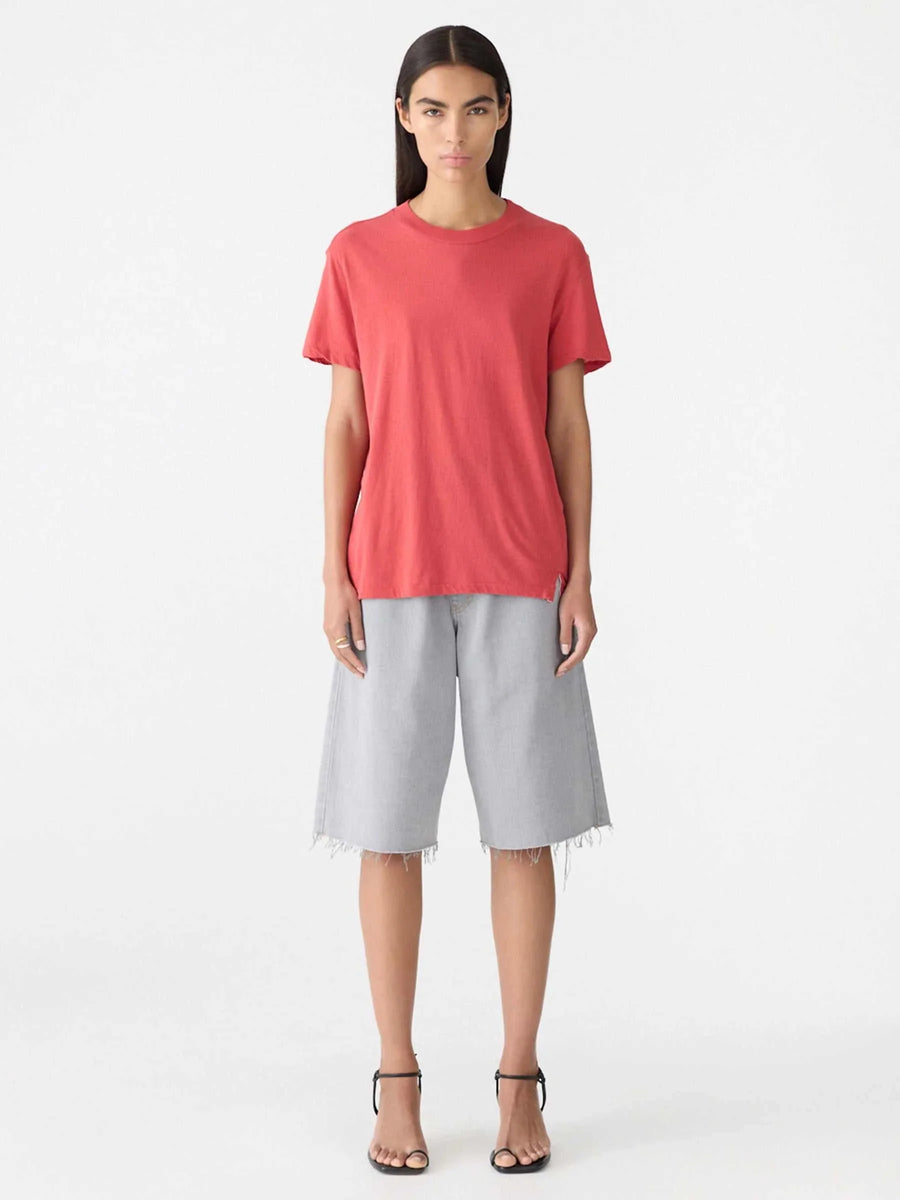 Bassike Classic T Shirt Heritage Red